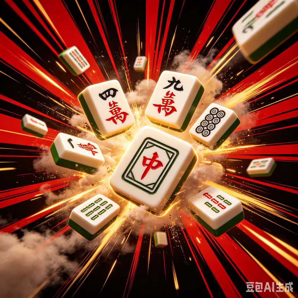 flat print mahjong set