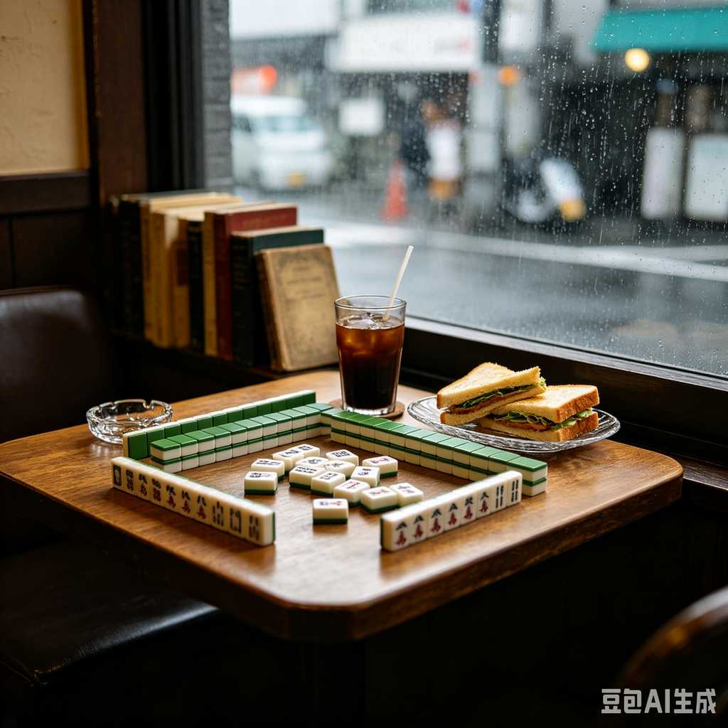 modern text mahjong tiles